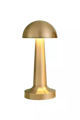 CATA 3 Işık Renkli Şarjlı Dim Edilebilir Masa Lambası ALTIN RENK Gold Kasa Ct-8429