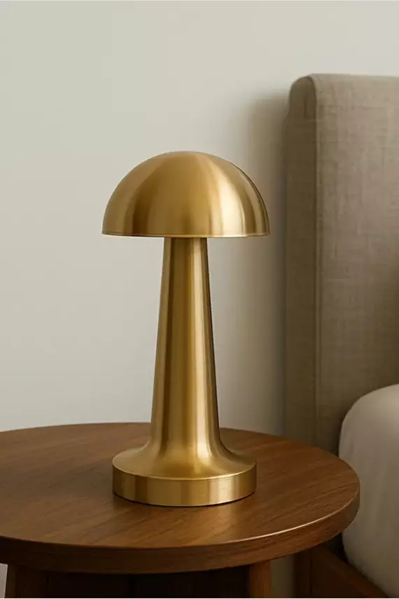 CATA 3 Işık Renkli Şarjlı Dim Edilebilir Masa Lambası ALTIN RENK Gold Kasa Ct-8429 - 3