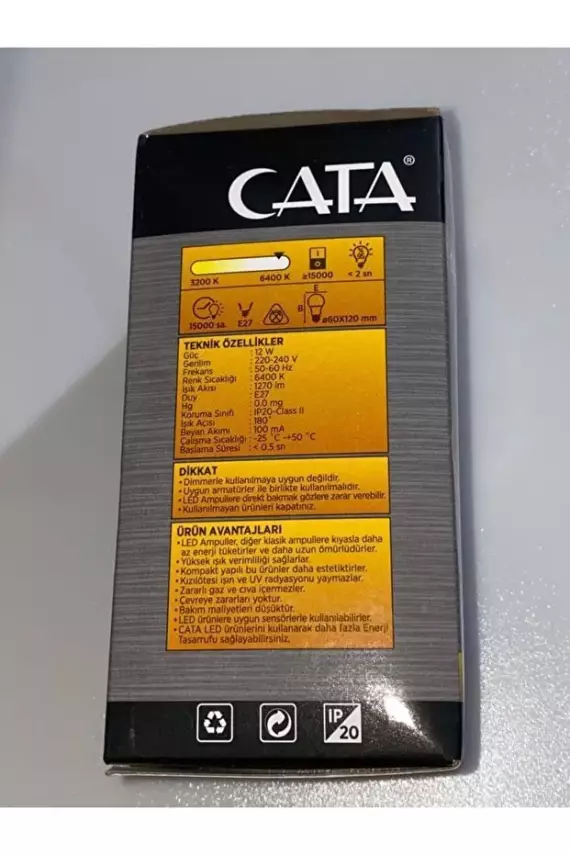 CATA CT-4259 SENSÖRLÜ AMPUL 12WATT - 1
