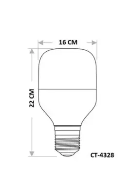 CATA Ct-4328 Torch E27 Duylu 65 Watt Led Tasarruflu Ampul Beyaz