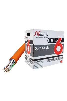 Nexans Cat 6 Network Data Internet Ve Veri Iletim Kablosu 305 M ( Turuncu)