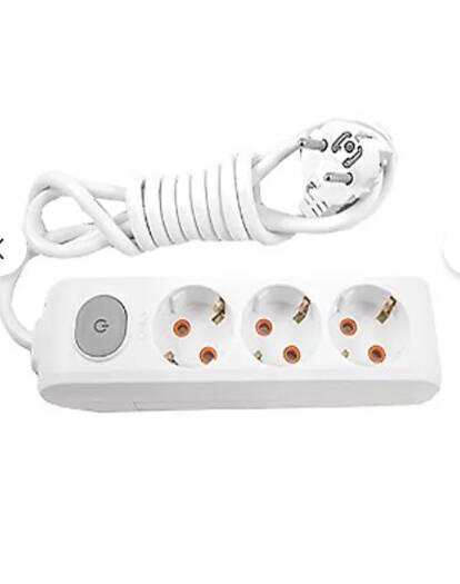 Viko Multi-let Topraklı 3'lü 3 m Grup Priz - 1