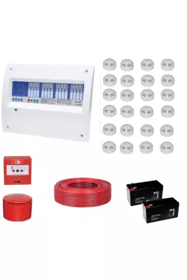 ELEKS 24 Bölgeli Konvensiyonel Sertifikalı Yangın Alarm Seti