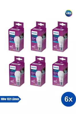 Philips Mycare LED Lamba 13W - 100W 6500K Beyaz Işık 1521 Lümen Yüksek Işık  ( 6 ADET )